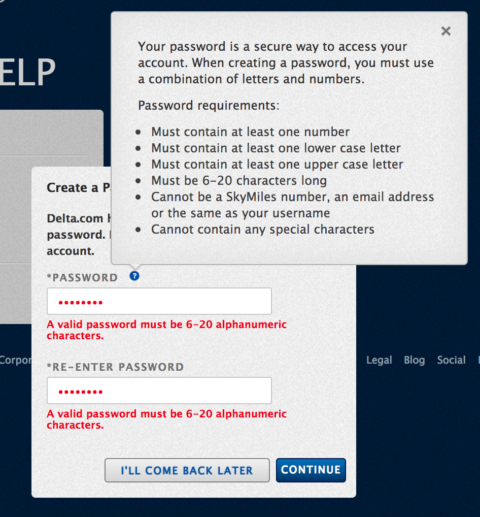 Some Password Patterns